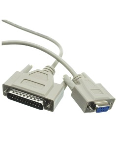 CABLE SERIE DB9 HEMBRA A DB25  MACHO 1.8M GRIS PN: SERIE...