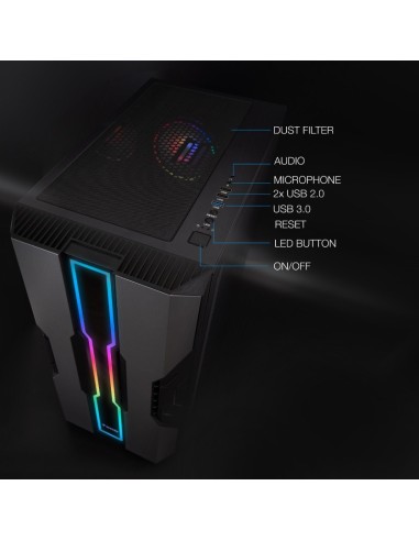 CAJA SEMITORRE ATX TOOQ        NIGHTCITY NEGRA...