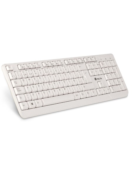 TECLADO USB NGS MM SPIKE BLANC O PN: SPIKE EAN: 8435430612219   