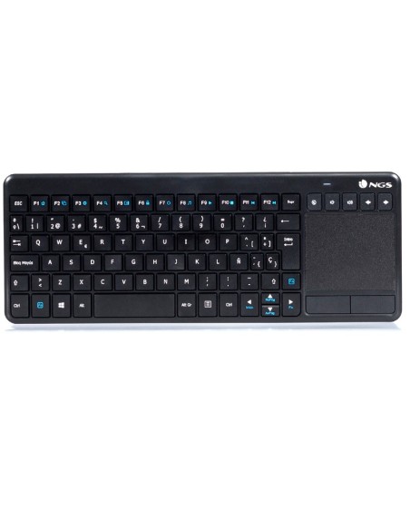 TECLADO WIRELESS NGS SMARTV    WARRIOR TOUCHPAD NEGRO PN: TVWARRIOR EAN: 8435430609967   