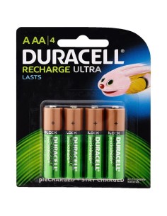 PILAS AAA  4 UNDS DURACELL REC ARGABLES PN: DURDLLR03P4B...
