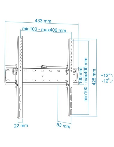 SOPORTE MONITOR/TV 32-55" TOOQ  INCLINABLE...