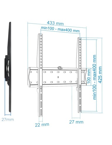 SOPORTE MONITOR/TV 32-55" TOOQ NEGRO PN:...
