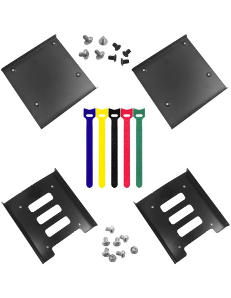 ADAPT.INT PACK 4 2.5" A 3.5"   CON ORGANIZADOR DE CABLES PN: B07V43GLM7 EAN: 1000000002629   