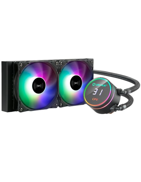 KIT REFRIGERACION LIQUIDA AQUA STORM 240 ARGB NEGRO PN: UK352101 EAN: 6974560220922   