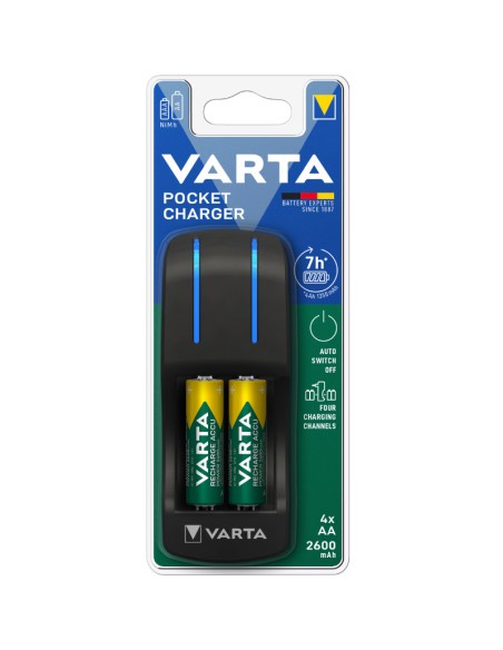 CARGADOR POCKET VARTA          AA/AAA PN: VAR85054 EAN: 4008496850549   