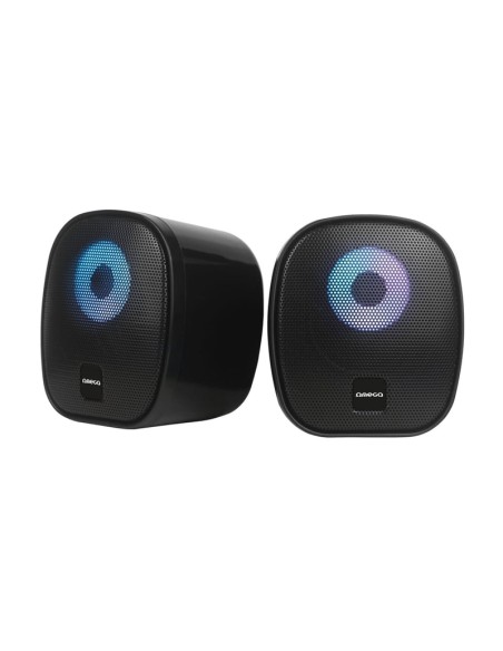 ALTAVOZ 2.0 OMEGA 0GG115 LED   6W RMS NEGRO PN: OGG115 EAN: 5907595461481   