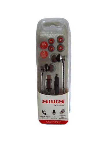 AURI + MIC TYPE C AIWA NEGRO   EAR-IN PN:...