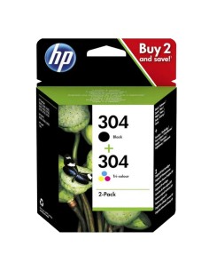 CARTUCHO HP 3JB05AE N304       MULTIPACK NEGRO, TRICOLOR...
