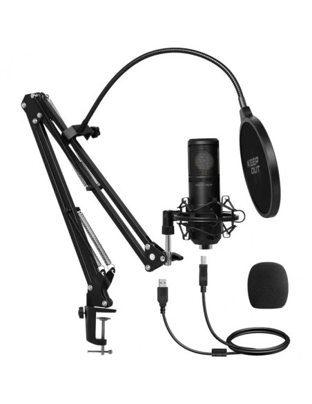 KIT MICROFONO KEEP OUT XLR     STREAMING KIT PN: XMICPROKIT EAN: 08435099529187  