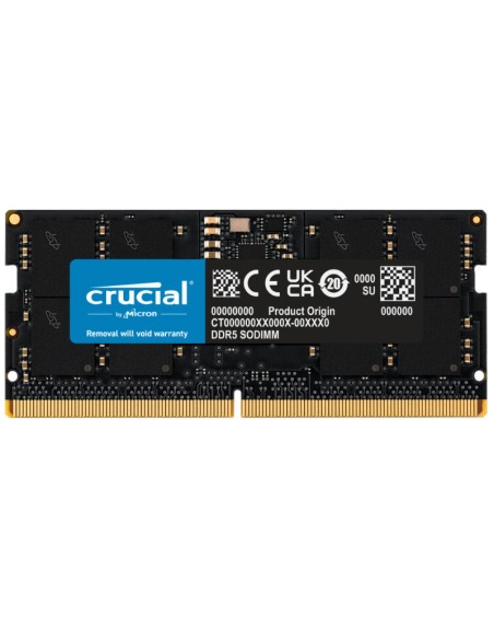 SODIMM DDR5 16GB/4800 CRUCIAL  CL40 PN: CT16G48C40S5 EAN: 649528906526    