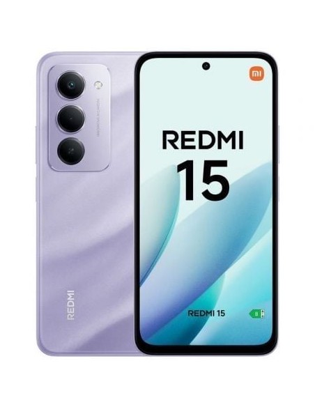 SMARTPHONE 6.9 " XIAOMI REDMI  15 6G 128GB NFC PURPURA PN: MZB0L1JEU EAN: 6932554450168   