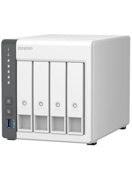 CAJA NAS QNAP TS-433-4G 4GB    BLANCO 4X BAHIAS 3.5"-2.5" PN: TS-433-4G EAN: 4711103080993   