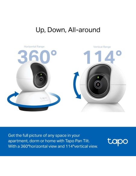 CAMARA SEGURI. WIFI TAPO TC72  TP-LINK 2K 360 BLANCO PN: 1770500269 EAN: 4895252507348   
