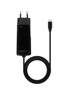 CARGADOR  5V ENCHUFE TOOQ 90W  USB TYPE C GAN 1.8M NEGRO...